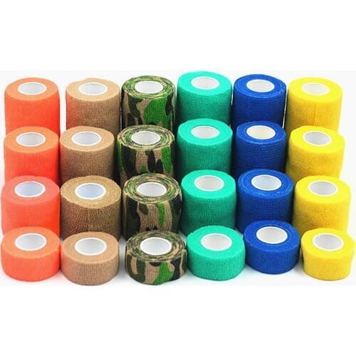 Outdoor Medical Bandage First Aid Kit Colorful Pet Cohesive Self Adherent Elastic Bandage Breathable Wrap Tape for Pet Dog Cat