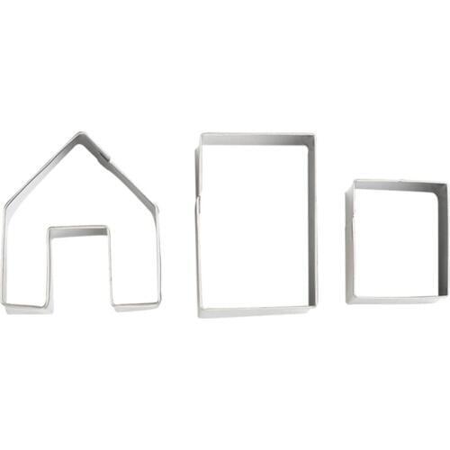 Festive Christmas mini house mold gingerbread house cookie cutter cut pineapple crisp stainless steel mold