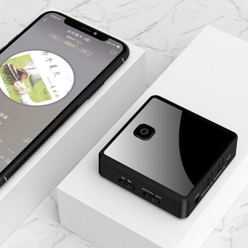 2 in 1 Wireless Transmitter Receiver 5.0 Transmitter Receiver 3.5mm AUX Optical Adapter Audio Music for TV Speaker