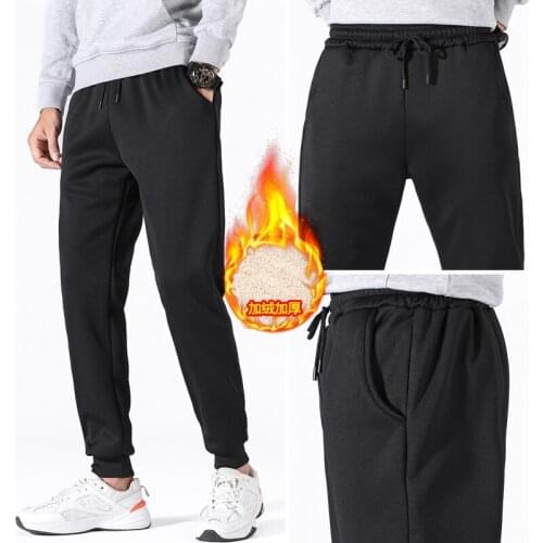 Lamb wool sweatpants Winter Thick Sweatpants Men Joggers Men Warm Trousers Streetwear Pants Elastic Waitst Sports Wear Pants