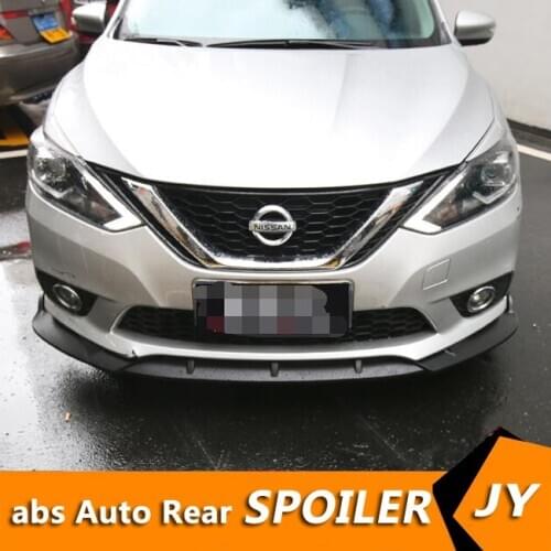 For Nissan Sentra Body kit spoiler 2016-2017 For SYLPHY rx ABS Rear lip rear spoiler front Bumper Diffuser Bumpers Protector