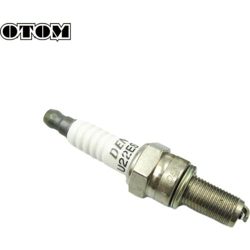 OTOM Motorcycle Ignition Spark Plug (Denso U22ESR-NB) For ZS177MM ZONGSHEN Engine NC250 KAYO T6 BSE RX3 ZS250GY-3 4 Valves Parts