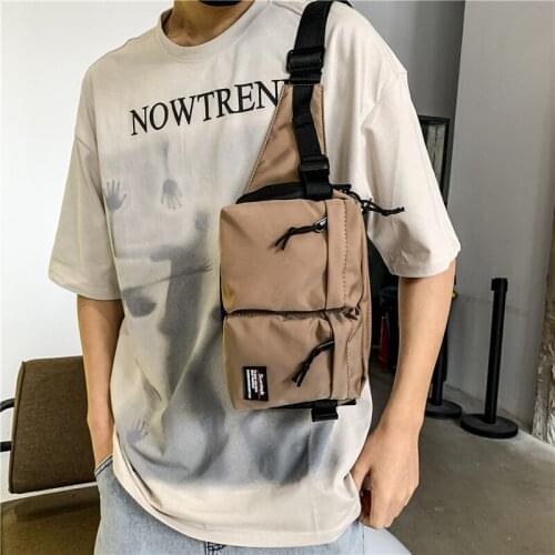 High Quality Nylon Casual Chest Pack Bag Cycling Running Sport Waist Bag Boy Girl Travel Shoulder Bag for Teenage Crossbody Bags