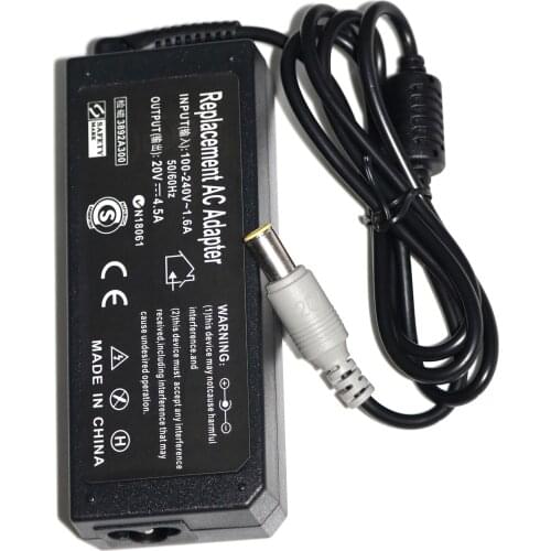 20V 4.5A AC Adapter Laptop Charger For Lenovo Thinkpad E420 E430c E545 E425 B480 B490 T420 T430 V480 V580 SL410 T510