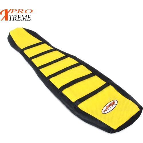 Yellow Rubber Vinyl Gripper Soft Seat Cover For Suzuki RM RM125 RM250 1996 1997 1998 1999 2000 Motocross Supermoto Motorcycle