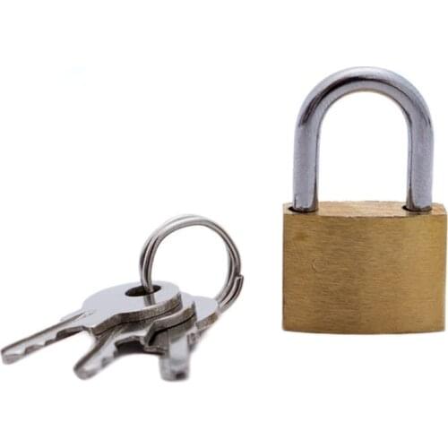 1pc 20mm Small Copper Lock with Keys Luggage Case Padlock Storage Lockers Padlock Au18 21 Dropshipping