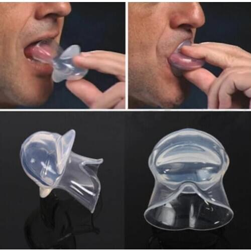 100pcs Anti Snoring Device Silicone Anti Snore Device Apnea Aid Snore Stopper Tongue Retainer device Snoring Cessation#20211