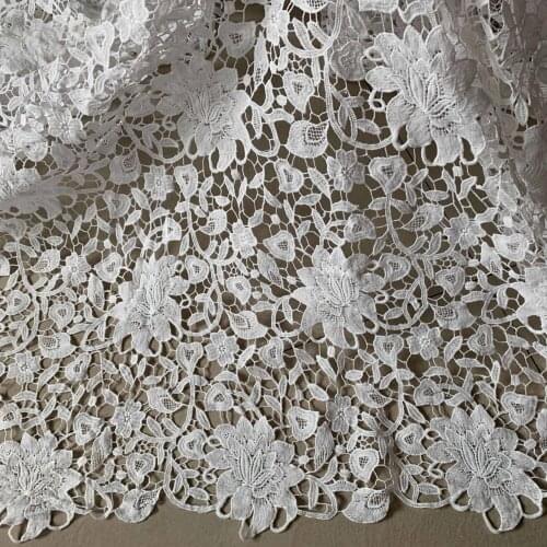 2yard Latest African Lace Fabric 2019 High Quality Lace With Embroidered Nigerian Lace Fabric For Women Dress French Lace Fabric