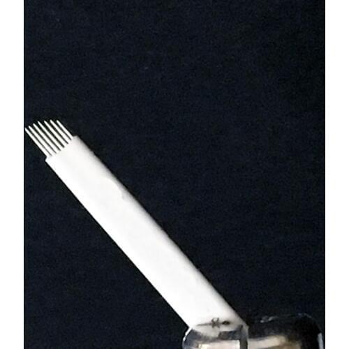 200 pcs/lot High Quality Stainless Steel Permanent Makeup Blade Eyebrow Tattoo Blade 7 Needles Free Shipping