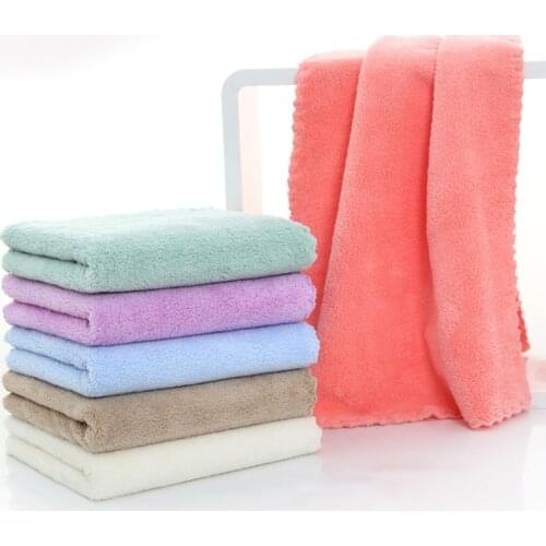 35*75cm Face Towel Washrag Microfiber Home Towels Coral Velvet Towel Absorbent Coral Velvet Towel