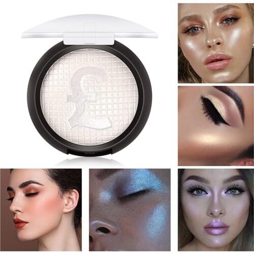 3D Contouring Highlights Glitter High Gloss Blush Powder Long-lasting Diamond Shimmer Palette Brighten Face Body Makeup Tools