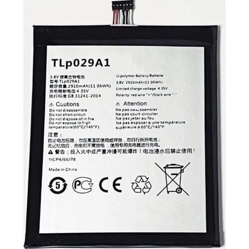 3.8V 2910mAh TLp029A1 For Alcatel One Touch Pop 3 5.5 3G 5025D 5025E 5025G 5025X 5025N TLp029AJ TLp029A2-S Battery
