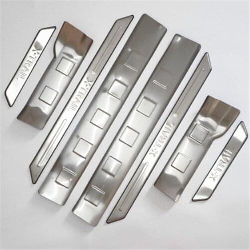 Car Styling for Nissan X-Trail t31 2008-2013 stainless steel Scuff Plate/Door Sill door sill protector sills scuff plate guar