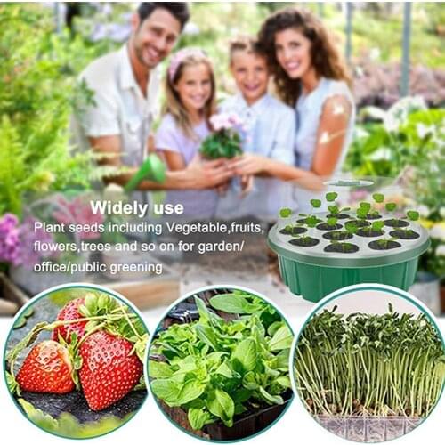 12 Cavity Nursery Pot Multi-use Drain Holes Design PET Home Garden Planting Basket Planting Supplies New Arrival 2021 Wholesale