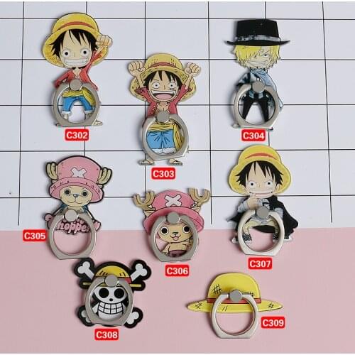 Hot Sale Mobile Phone Holder Ring Metal Universal ONE PIECE Finger Ring Holder Stand Suporte Celular for IPhone Xiaomi