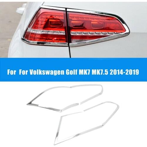 Chrome Rear TailLight Lamp Cover Strip Trim Brake Light Decoration for Golf MK7 MK7.5 2014-2019