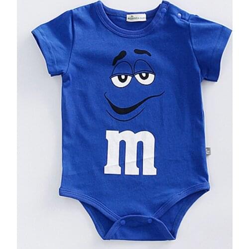 Newborn Baby Boys Jumpsuit Baby Girls Rompers Short Sleeve Climbing Suit Casual Cotton One-piece Set Infant Clothes