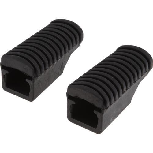 2Pcs Motorcycle Rubber Nonslip Rear Passenger Footpegs Plate Footrest Pedal Cover Set for BMW F800GS 2013-2017 (Black)