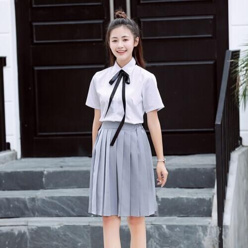 Female school uniforms set new fashion school Feng Shui Shoufu male student uniforms cos performance shirt skirt suit