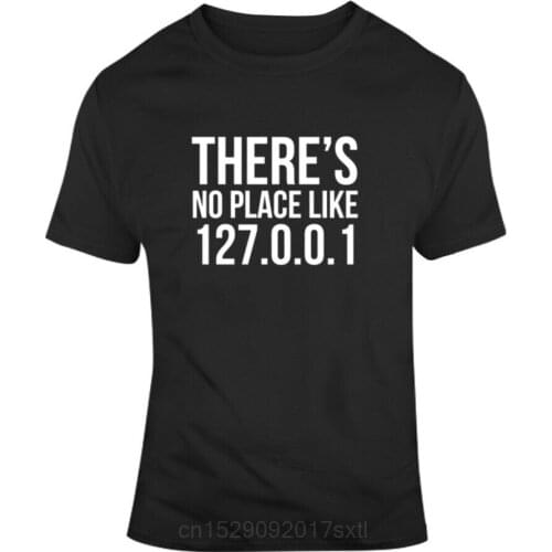 There Is No Place Like Home Developer Network Programming Geek T-shirt Mens