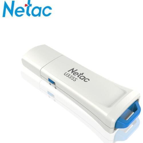 Netac Write Protect Security USB Flash Drive USB 3.0 128GB U335S White Pen Drive Plastic Memory stick Storage Protected Pendrive
