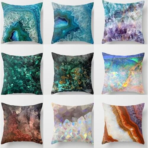 NEW Marble Stones Cushion Covers Modern Nordic Geometric Polyester Pillow Covers Decorative Sofa Chairs Couch 18" Throw Pillows