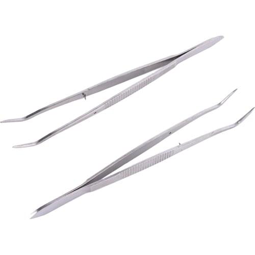 New Silver Dental Plier Stainless Steel Dental Tweezer Forcep Teeth Clean Tools Professional Dentistry Instrument Hygiene