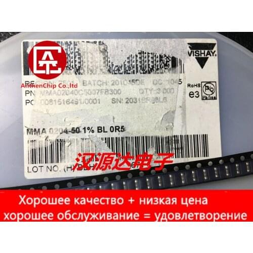 30pcs real orginal new SMD cylindrical color ring resistance 0204－0.5R 0.5 ohm 1% 1/2W MMA02040C5007FB300