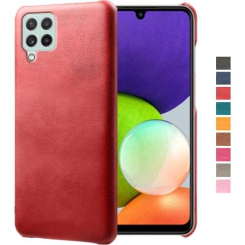 For Samsung Galaxy A22 M02 M02s A11 A12 Funda Luxury Slim Vegan Leather Phone Case For Samsung A02 A02s A 11 12 22 Capa Coque