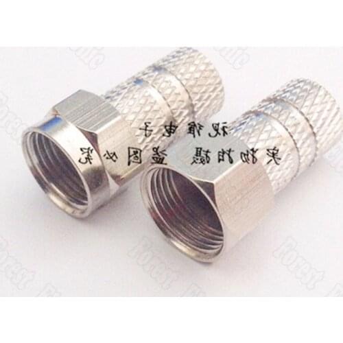 Selg-tight F Head Connector Inch Satellite Digital Set - top Box Connector 75-5 Thickening