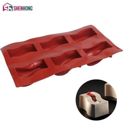 SHENHONG Great Wall Art Cake Mould 3D Silicone Decoration Mold Mousse Formy Baking Pastry Silikonowe Moule