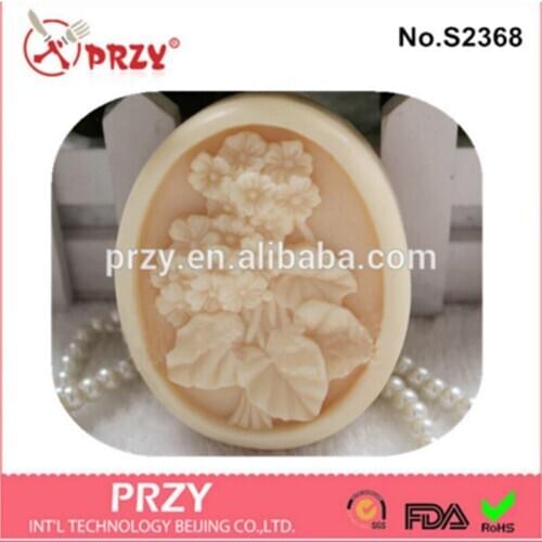 Silicone Moulds Oval Soaps Molds Multipurpose Mold Cake Make Soap Mold Clay Aroma Stone Moulds for Soap Handmade Flowers PRZY