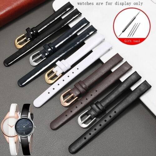 Genuine Leather Strap Replacement Belt For K43231/43232/43235/43236/K8P231V6 Series Females Cow Leather Bracelet 10mm