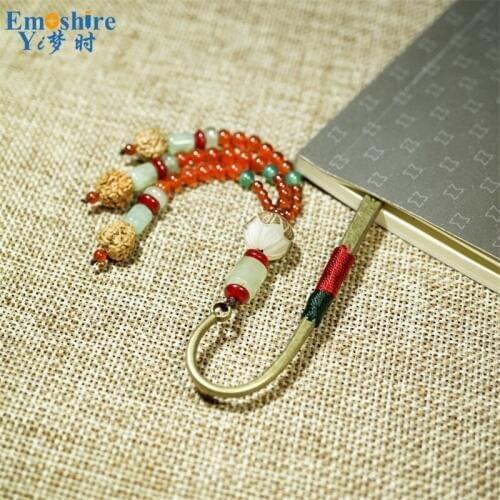 Ancient Chinese Women Hairpin Innovative Stationery Book Marks for Readers Wholesale Bookmark Metal Retro Vintage Bookmarks M151