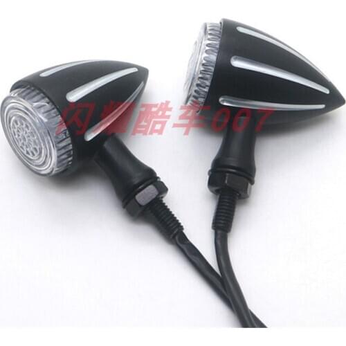 Vintage scooter lamp amber moto flashing indicator retro motorbike flasher for harley davidson 883 motorcycle turn signal light