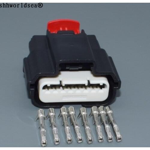 Worldgolden 8pin auto electric wire harnes female MX64 Sealed Crimp Housing plug connector