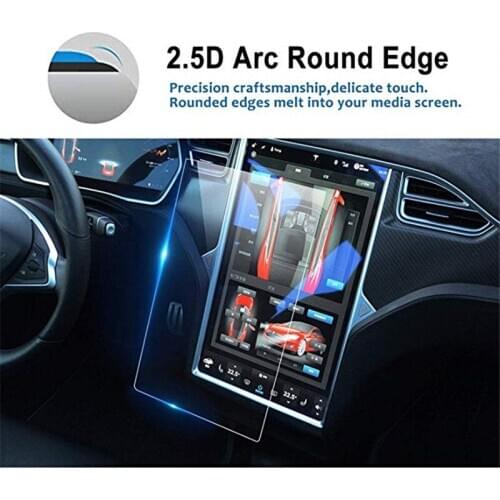 For Tesla Model X/Model S 17-Inch Car Navigation Screen Protector Tempered Glass Touch Screen Protector