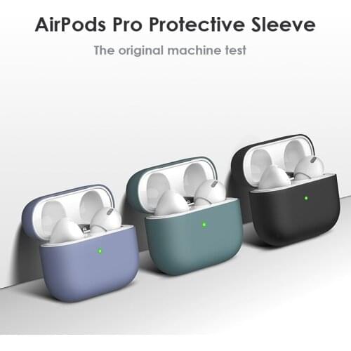Jokod Airpods Pro Silicone Cover Earphones Case Airpods Pro Wireless Earphone Protective Cover Box for AirPod charging box case