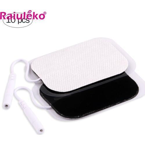 10Pcs 5x5cm/5x9cm Electrode Pads Physiotherapeutic Patches Replacement for Tens Massagers Machine Muscle Stimulator Massager