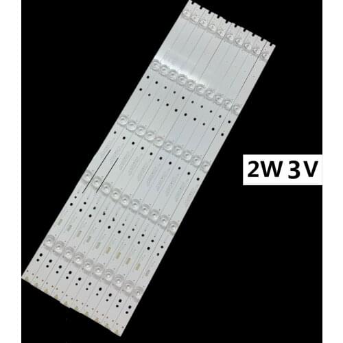 100% New 10pcs/Kit LED strips for HAIER 55 TV 55UGX3500 CRH-B55K52303005106AG-REV1.3 W CRH-B55K52303005106AG-REV1.3 I