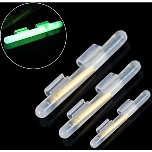 2Pcs Fishing Fluorescent Lightstick Night Float Rod Lights Dark Glow Stick Fishing Rods Light Stick Accessories