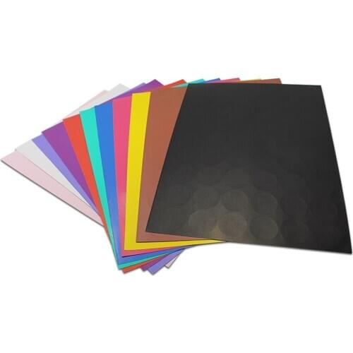 3cm 1.18Inch 2000Pcs/ Lot Colorful Round Dot Self-Adhesive Printer Kraft Paper Sticker In A4 Sheet Party Laser Inkjet Printer