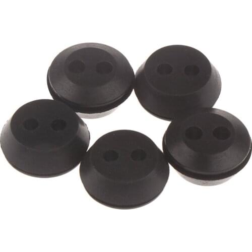 5Pcs New Brush Cutter Grass Trimmer Fuel Oil Pipe Hose Rubber Washer With 2 Holes Replacement Fuel Tank Pipe Tool Parts Set