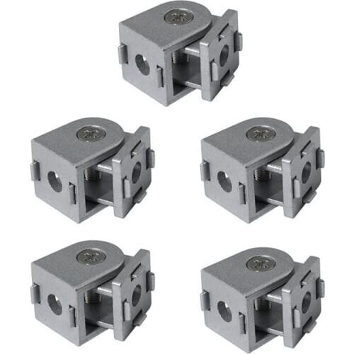 5Pcs Zinc Alloy Pivot Joint for Aluminum Extrusion Profile 2020 Series, Flexible Pivot Joint for 2020 Aluminum Profile