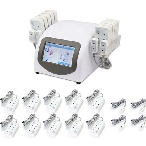 Portable Home Use 635-650nm 10 Large Pads 4 Smallpads Slimming Lipo Laser Beauty Equipment Machine For Weight Loss