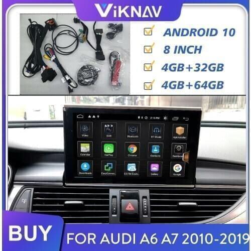 Android 10 Screen Auto Stereo Receiver for Audi A6 A7 2010 2011 2013 2014 2015 2016-2019 Car Radio Multimedia Player Head Unit