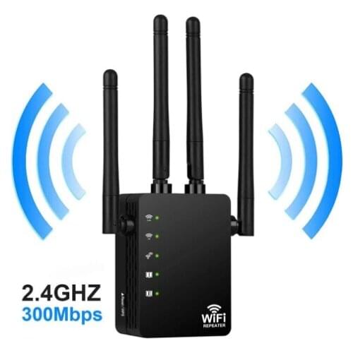 Wireless Routers Wifi Repeater 1200Mbps Dual-Band 2.4/5G 4Antenna Wi-Fi Range Extender Signal Home Networking