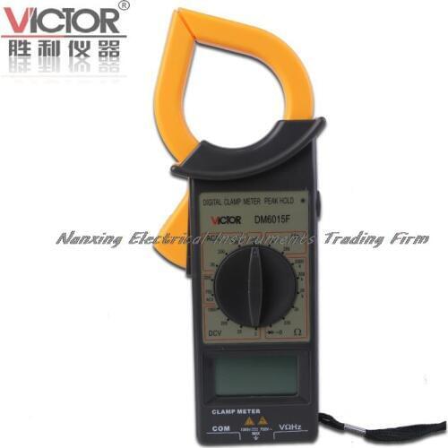 Fast arrival Victor DM6015F Digital Clamp Meter / clamp meter ac dc with high precision resistance / frequency