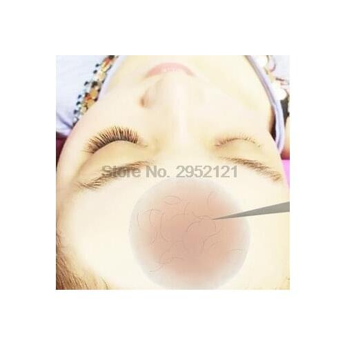 By dhl 500pcs Silicone Gasket Electrostatic Film Glue Gasket Grafting Eyelash Forehead Paste Planting Eyelash Hair Erect Mat new