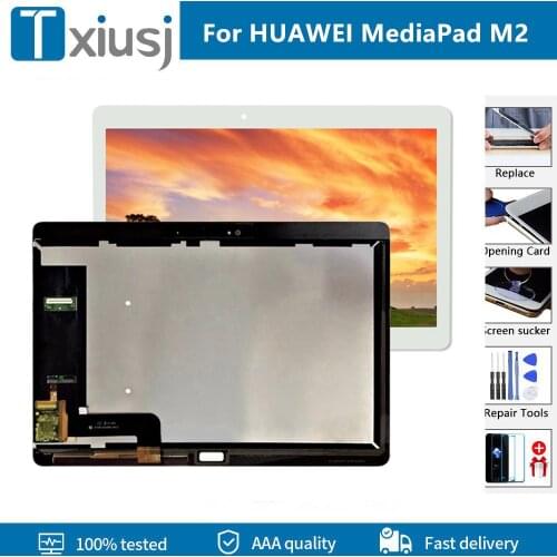 Original For HUAWEI MediaPad M2 10.0 10.1" inch M2-A01L M2-A01W M2-A01 LCD Display and with Touch Screen Digitizer Assembly